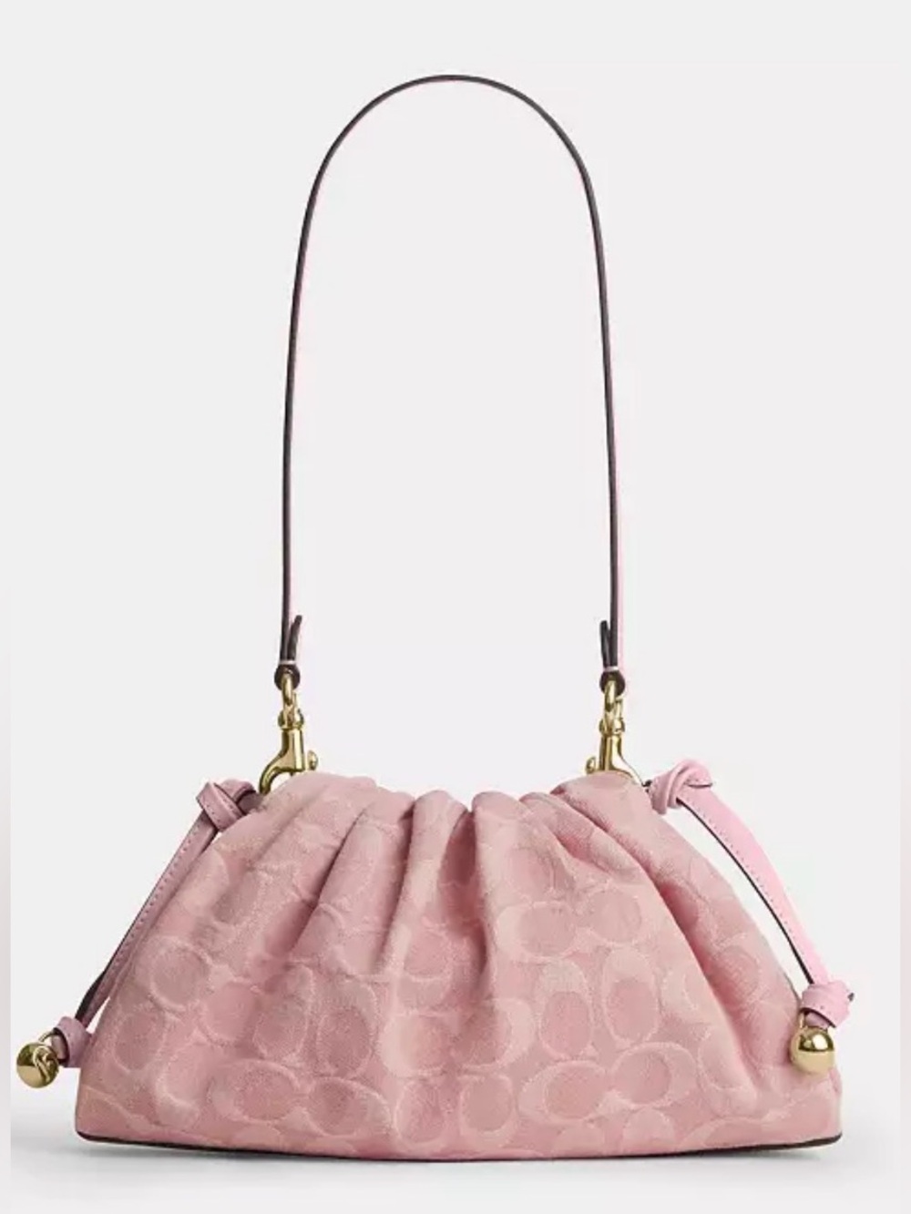 ❌SOLD❌🌸Coach Faye Shoulder Bag in Pink Signature Denim #CER68🌸 - Picture 7 of 11